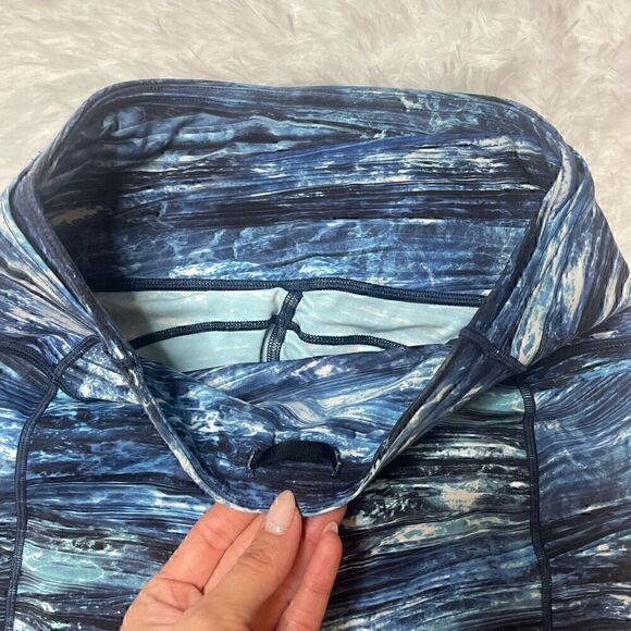 Lululemon Speed Up Crop 21" Size 6 Tidal Blue Multi Side Pockets Stretch Legging - Picture 4 of 13
